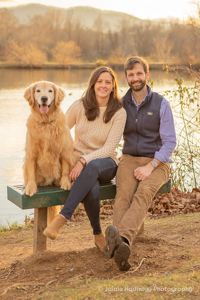 Outdoor Family Photography at Owen Park In Asheville with Dog