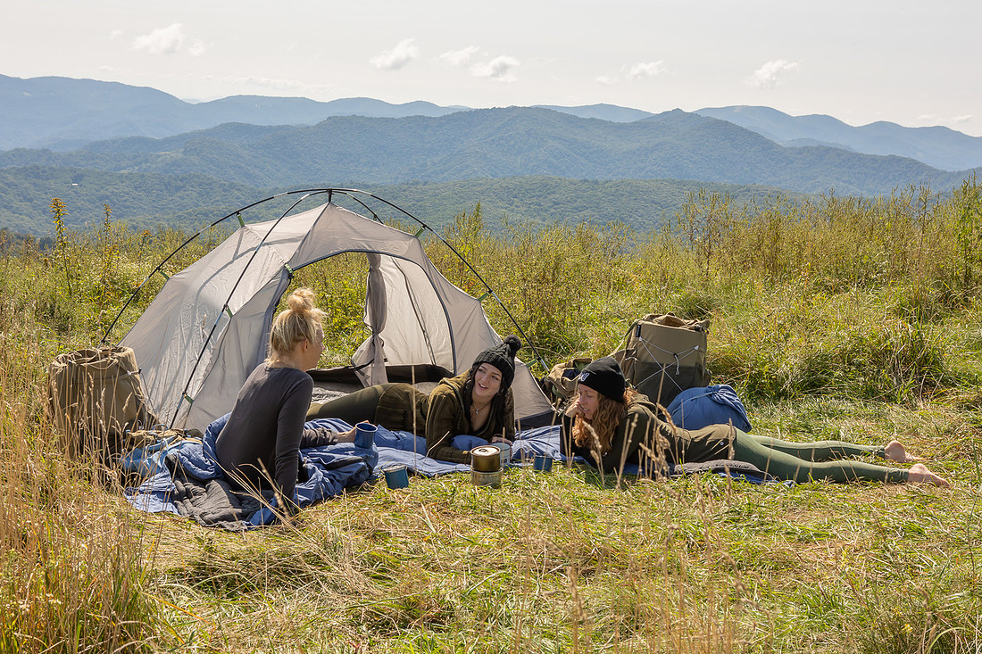 Camping Photoshoot for Lucky Sheep Outdoor Gear | Asheville Commercial Photographer