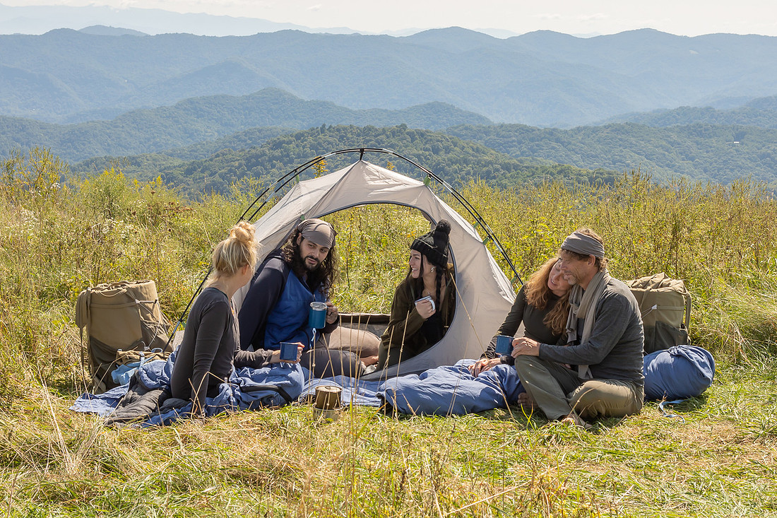 Camping Photoshoot for Lucky Sheep Outdoor Gear | Asheville Commercial Photographer