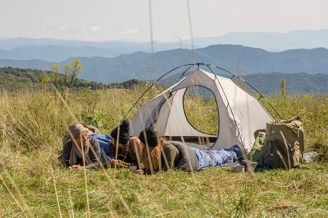 Camping Photoshoot for Lucky Sheep Outdoor Gear | Asheville Commercial Photographer