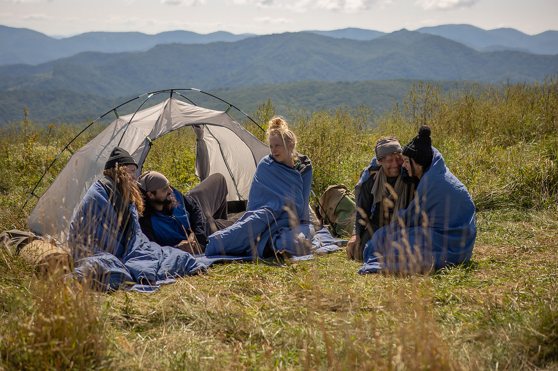 Camping Photoshoot for Lucky Sheep Outdoor Gear | Asheville Commercial Photographer