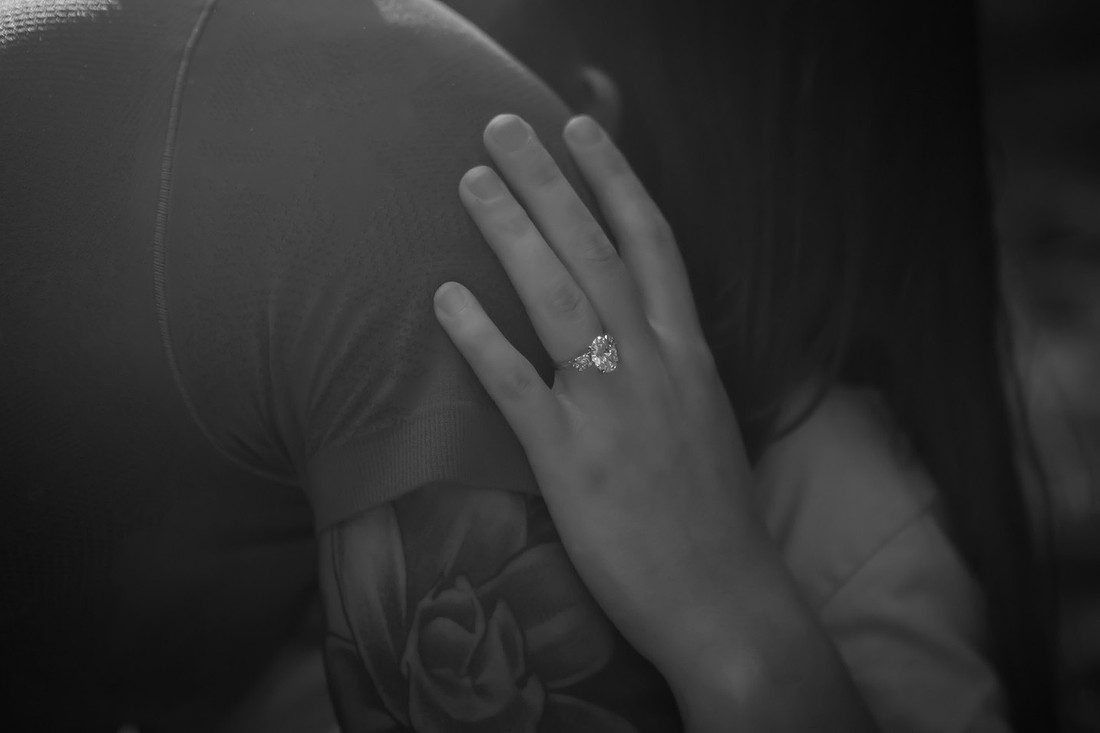 Engagement Photography at a waterfall near Asheville