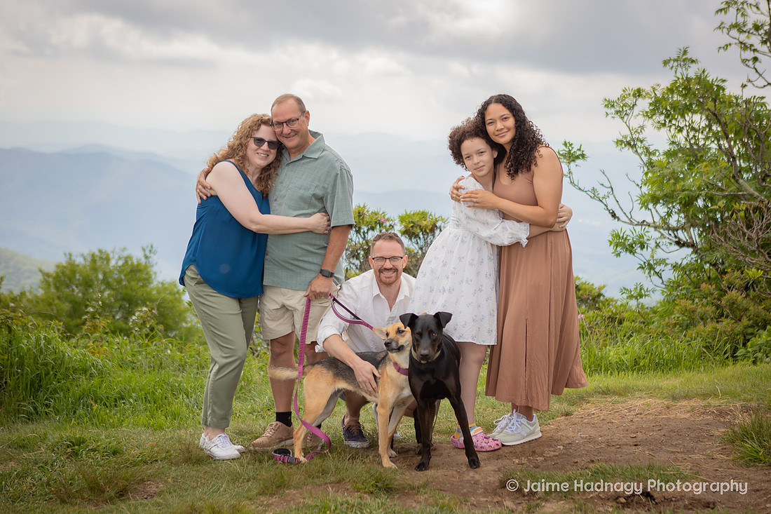 Family Portraits on a Hike in the Mountains of Western NC | Asheville Family Photographer