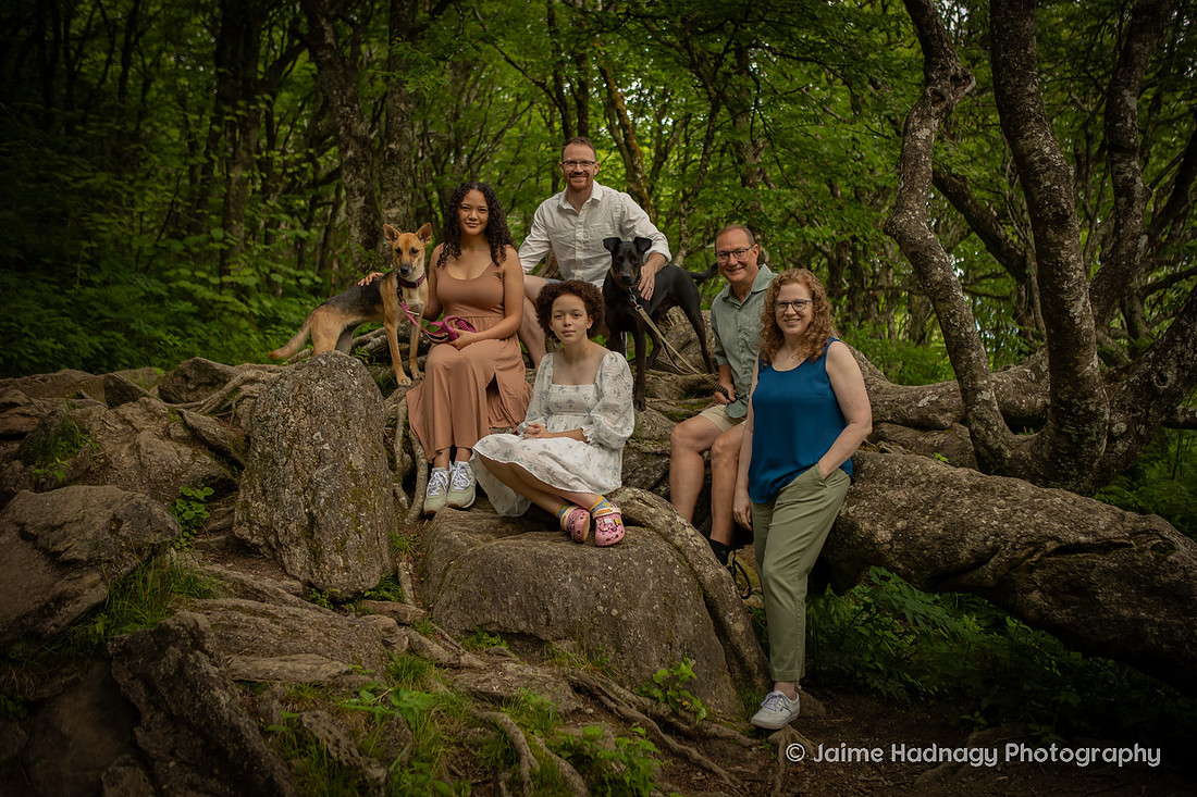 Family Portraits on a Hike in the Mountains of Western NC | Asheville Family Photographer