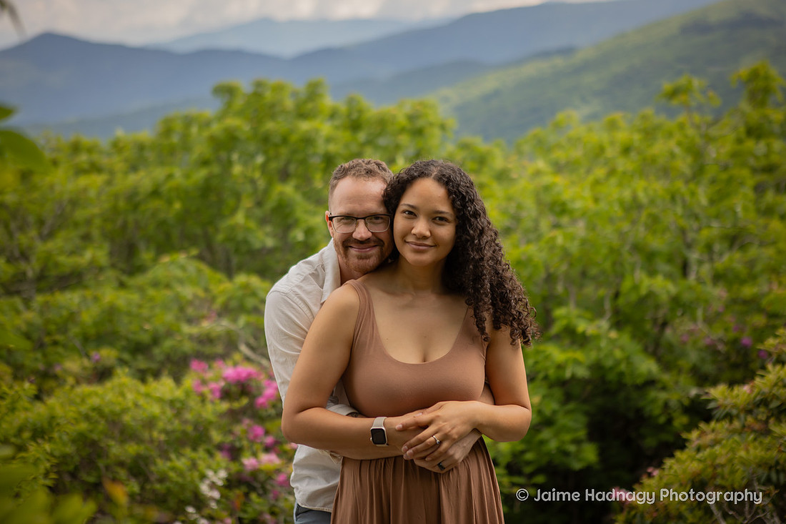 Hiking Family Portrait Session in Western NC Craggy Gardens