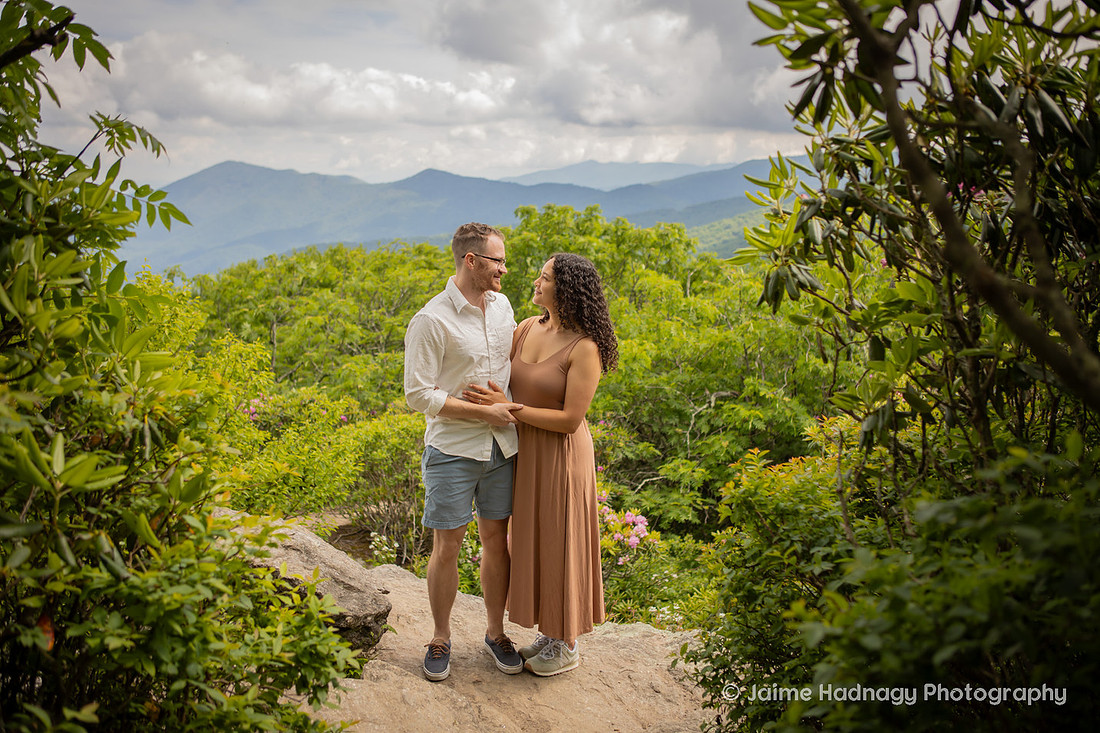 Hiking Family Portrait Session in Western NC Craggy Gardens