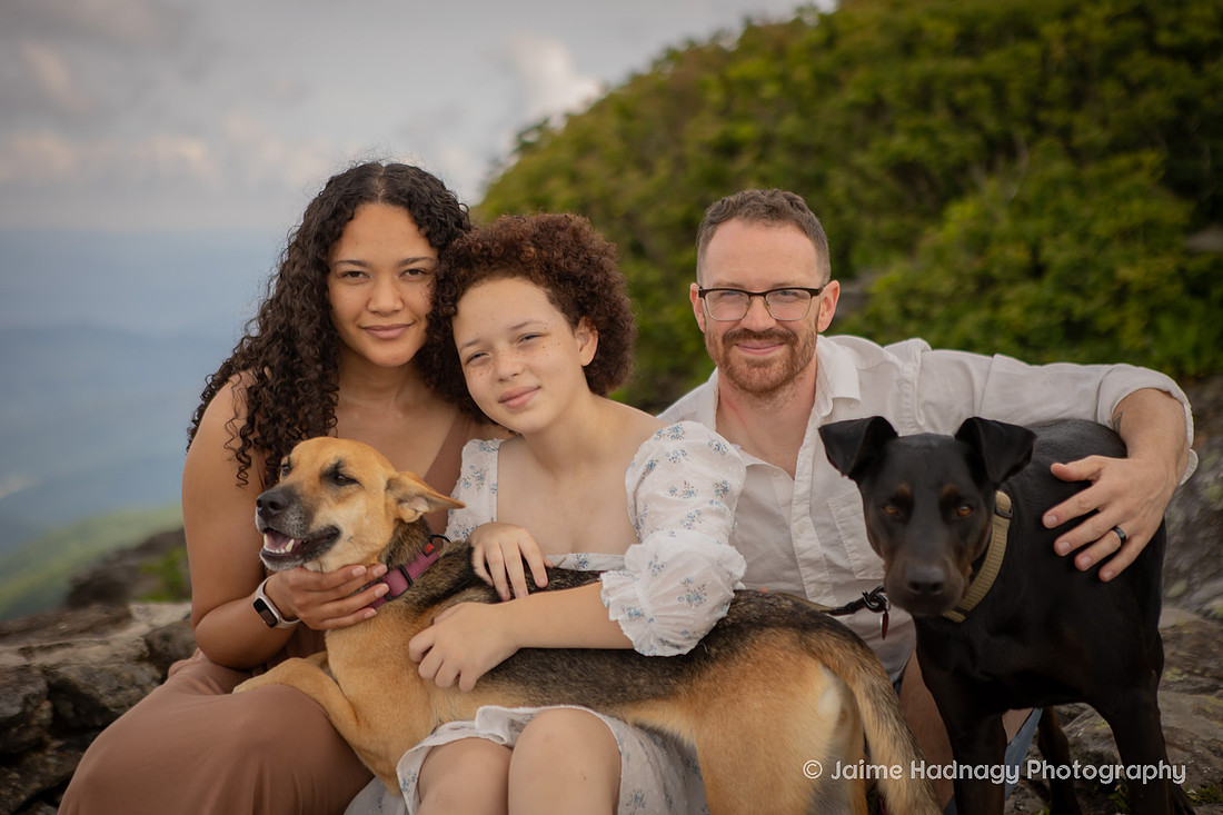 Hiking Family Portrait Session in Western NC Craggy Gardens