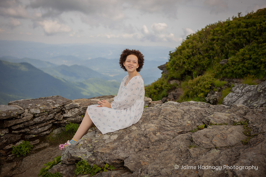 Hiking Family Portrait Session in Western NC Craggy Gardens