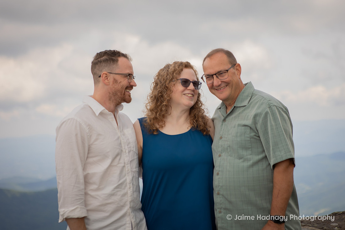 Hiking Family Portrait Session in Western NC Craggy Gardens