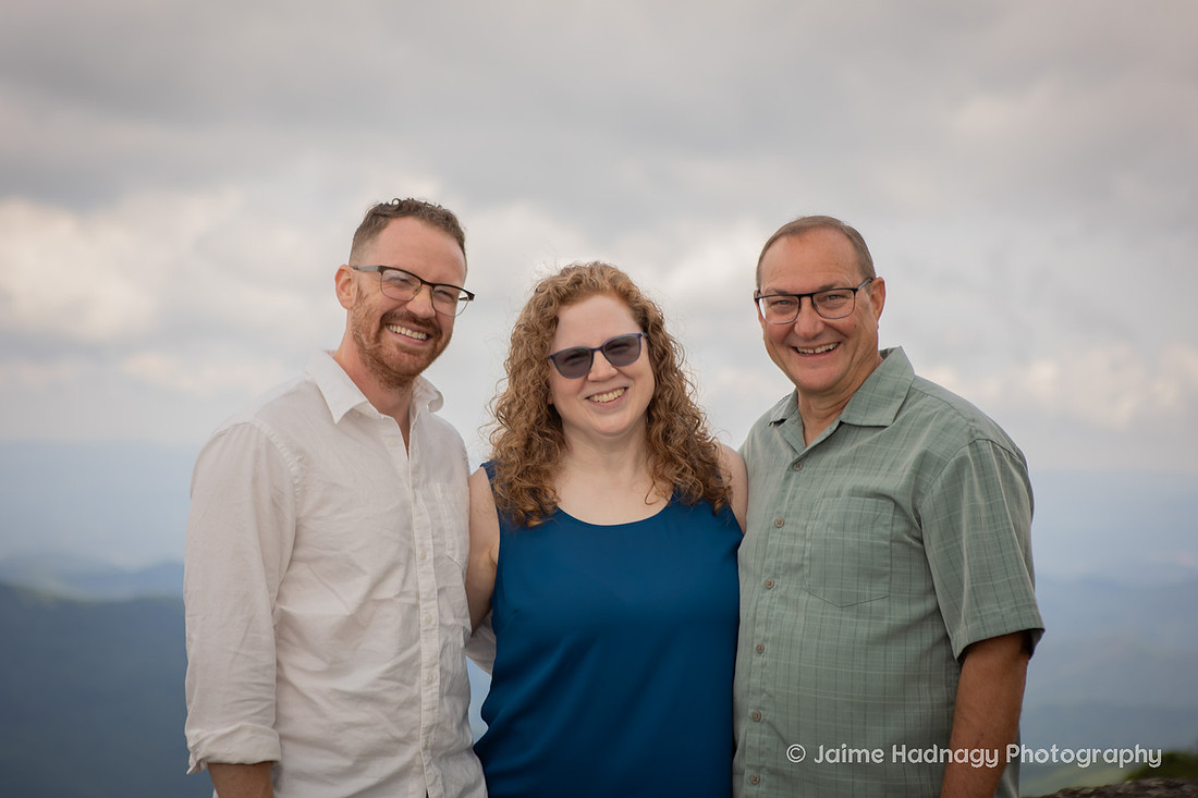 Hiking Family Portrait Session in Western NC Craggy Gardens
