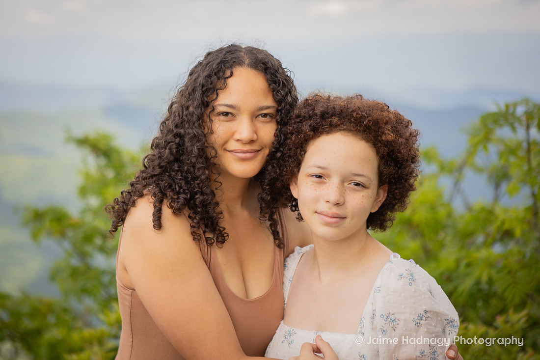 Hiking Family Portrait Session in Western NC Craggy Gardens