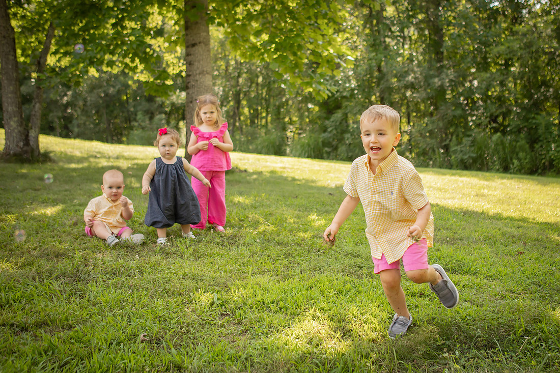 Vivid Family Portraits with Kids Toddlers