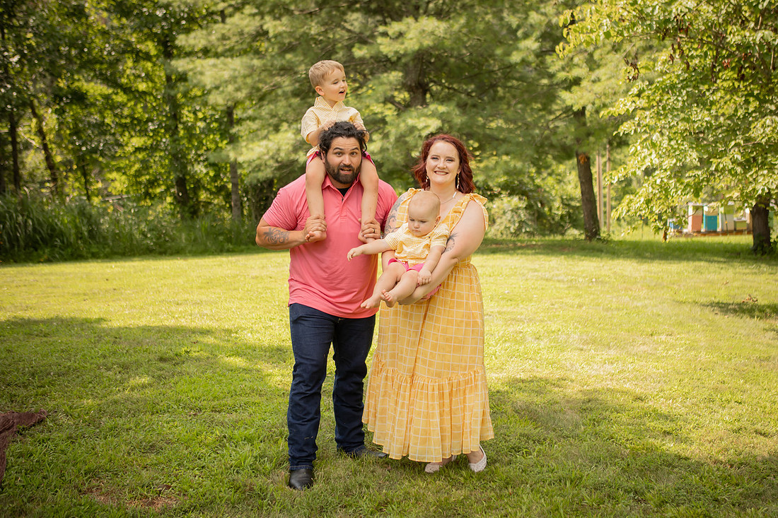 Vivid Family Portraits with Kids Toddlers