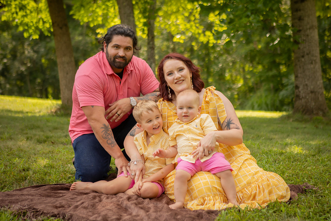 Vivid Family Portraits with Kids Toddlers