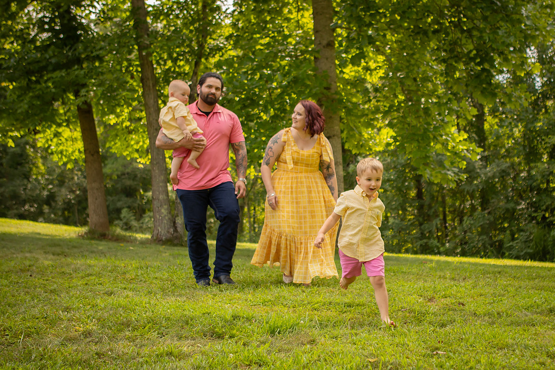 Vivid Family Portraits with Kids Toddlers