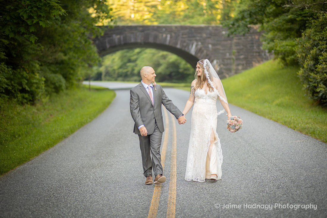 Western NC Blue Ridge Parkway Nature Elopement | Asheville Wedding Photographer