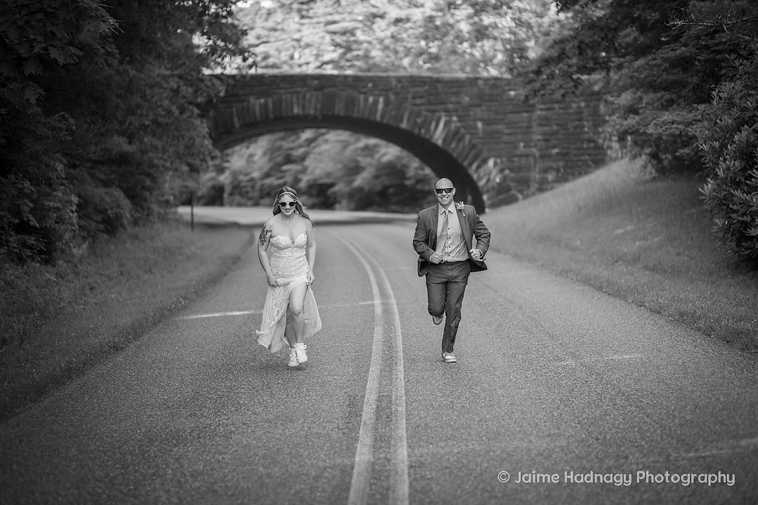 Western NC Blue Ridge Parkway Nature Elopement | Asheville Wedding Photographer