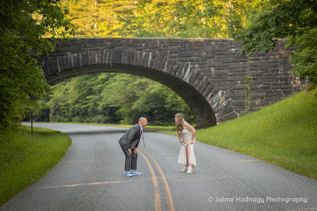 Western NC Blue Ridge Parkway Nature Elopement | Asheville Wedding Photographer
