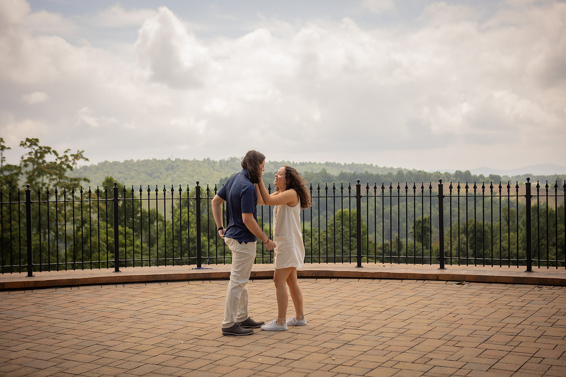 Vineyard Engagement | Hendersonville Proposal Photographer