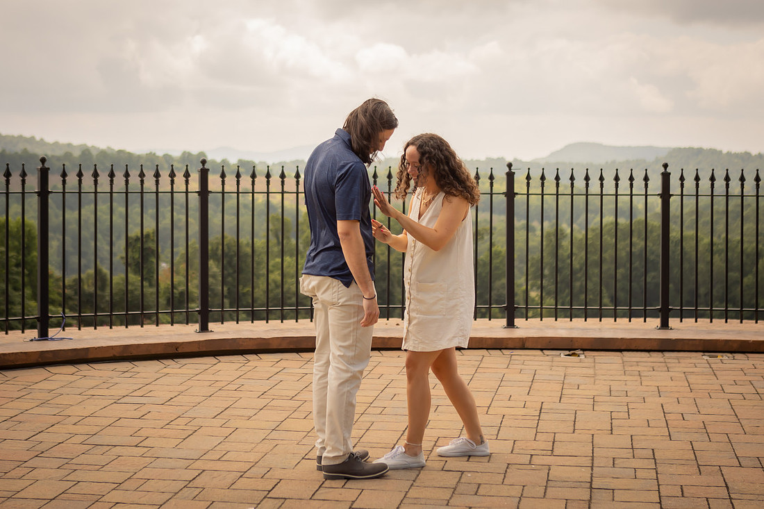 Vineyard Engagement | Hendersonville Proposal Photographer