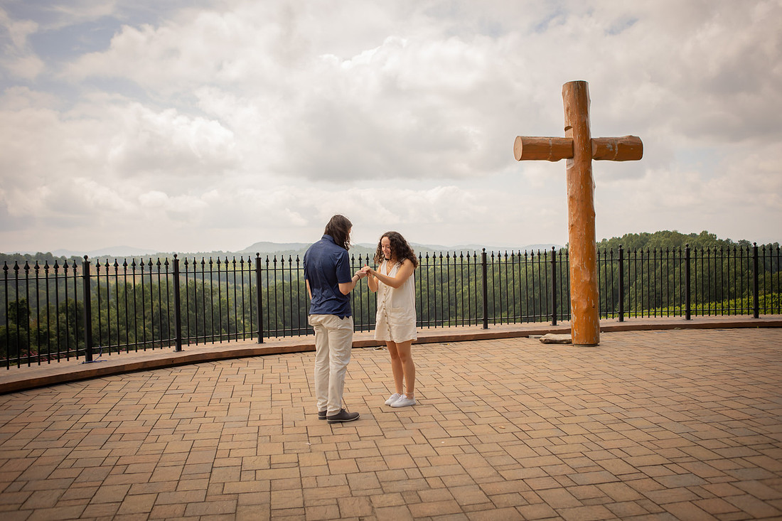 Vineyard Engagement | Hendersonville Proposal Photographer