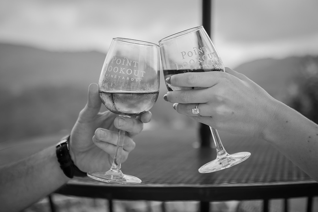 Vineyard Engagement | Hendersonville Proposal Photographer
