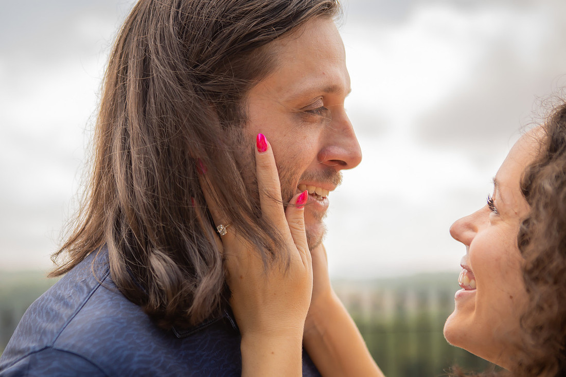 Vineyard Engagement | Hendersonville Proposal Photographer