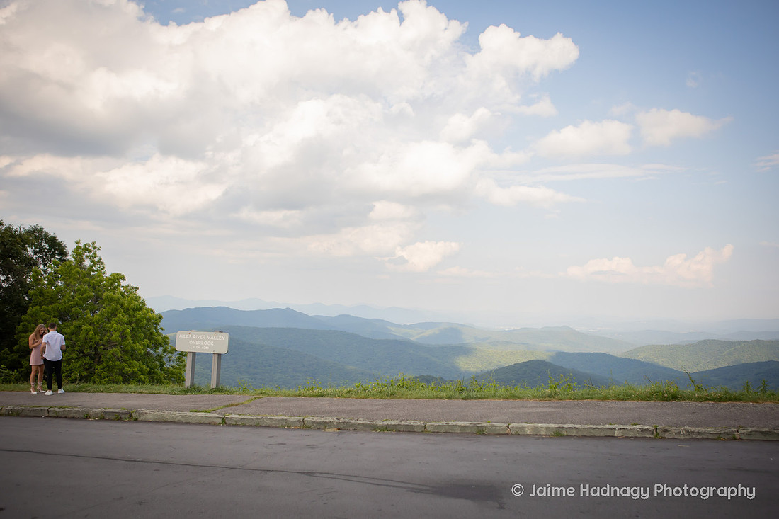Surprise Mountain Proposal on the Blue Ridge Parkway | Asheville Engagement Photographer