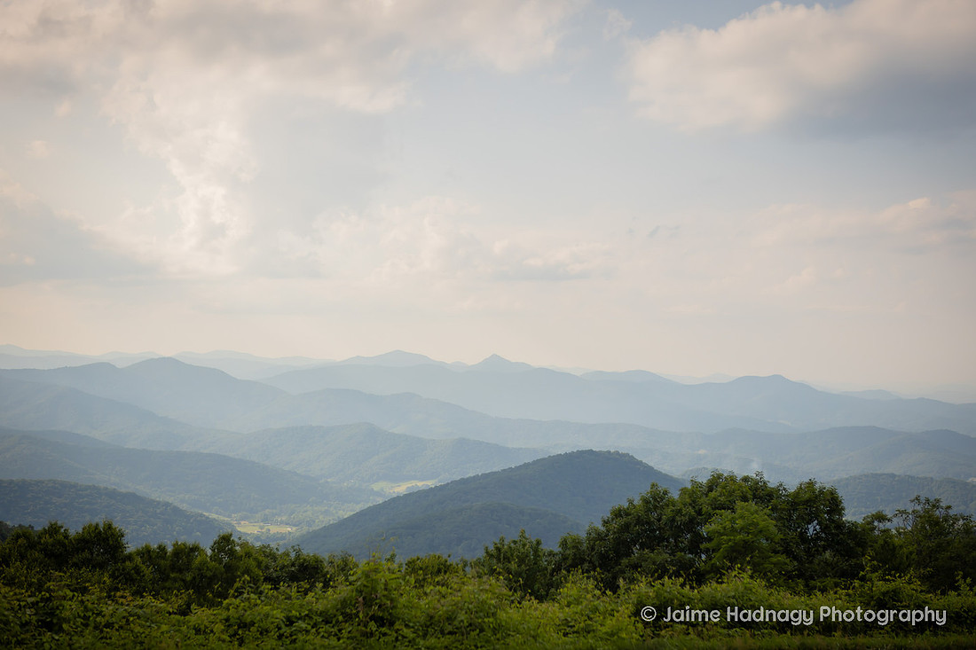 Mills River Valley Overlook on the Blue Ridge Parkway Near Asheville