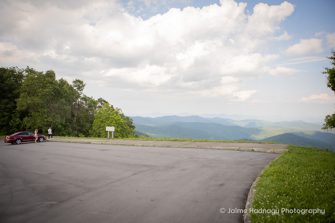 Surprise Mountain Proposal on the Blue Ridge Parkway | Asheville Engagement Photographer