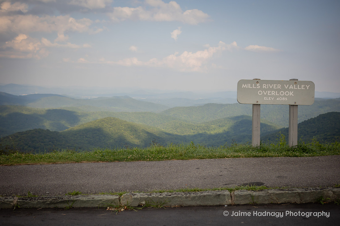 Mills River Valley Overlook on the Blue Ridge Parkway Near Asheville