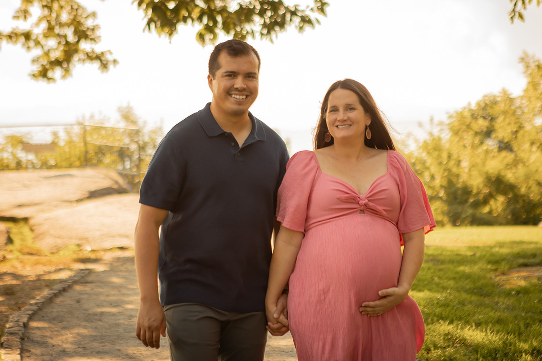 Maternity Photos in the Nursery at Home with Dog and Cat 