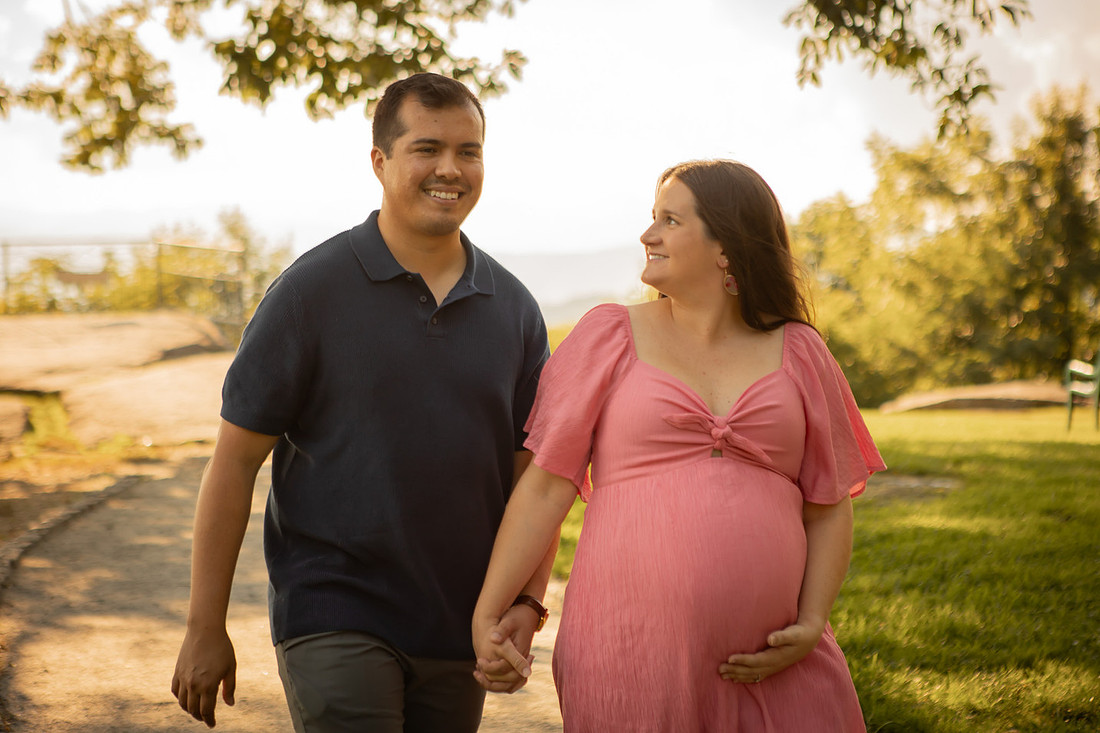 Maternity Photos in the Nursery at Home with Dog and Cat 