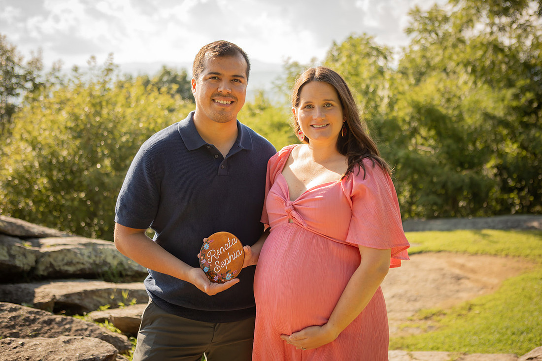 Maternity Photos in the Nursery at Home with Dog and Cat 