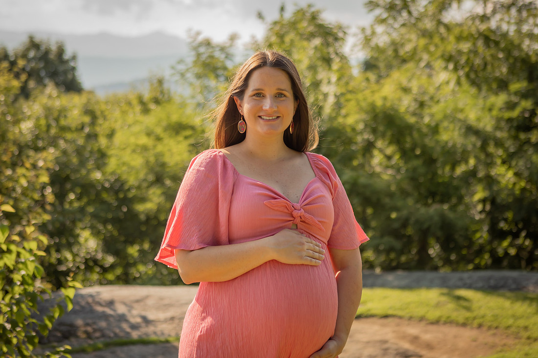 Outdoor Maternity Photos in the Mountains of Western North Carolina | Baby Photographer