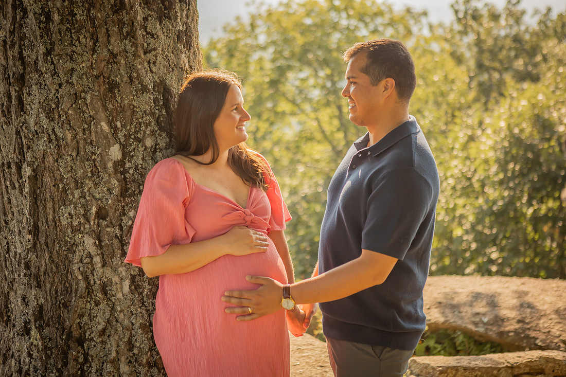 Outdoor Maternity Photos in the Mountains of Western North Carolina | Baby Photographer