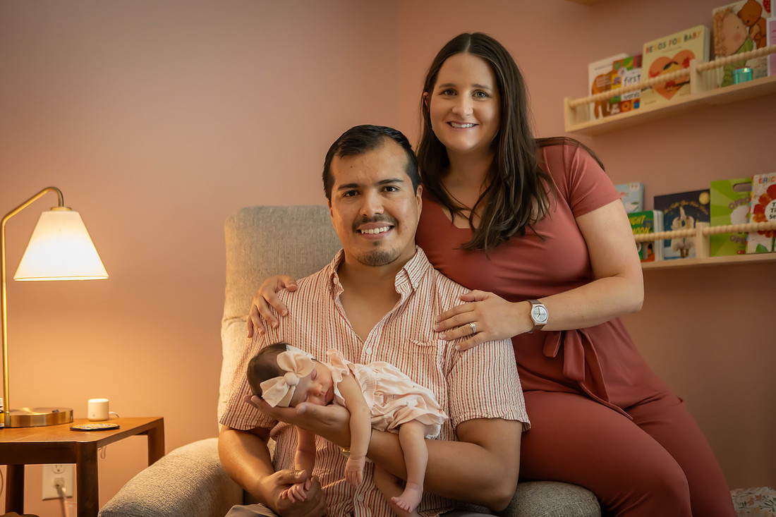 Newborn Photos with Parents | Asheville Baby Photographer