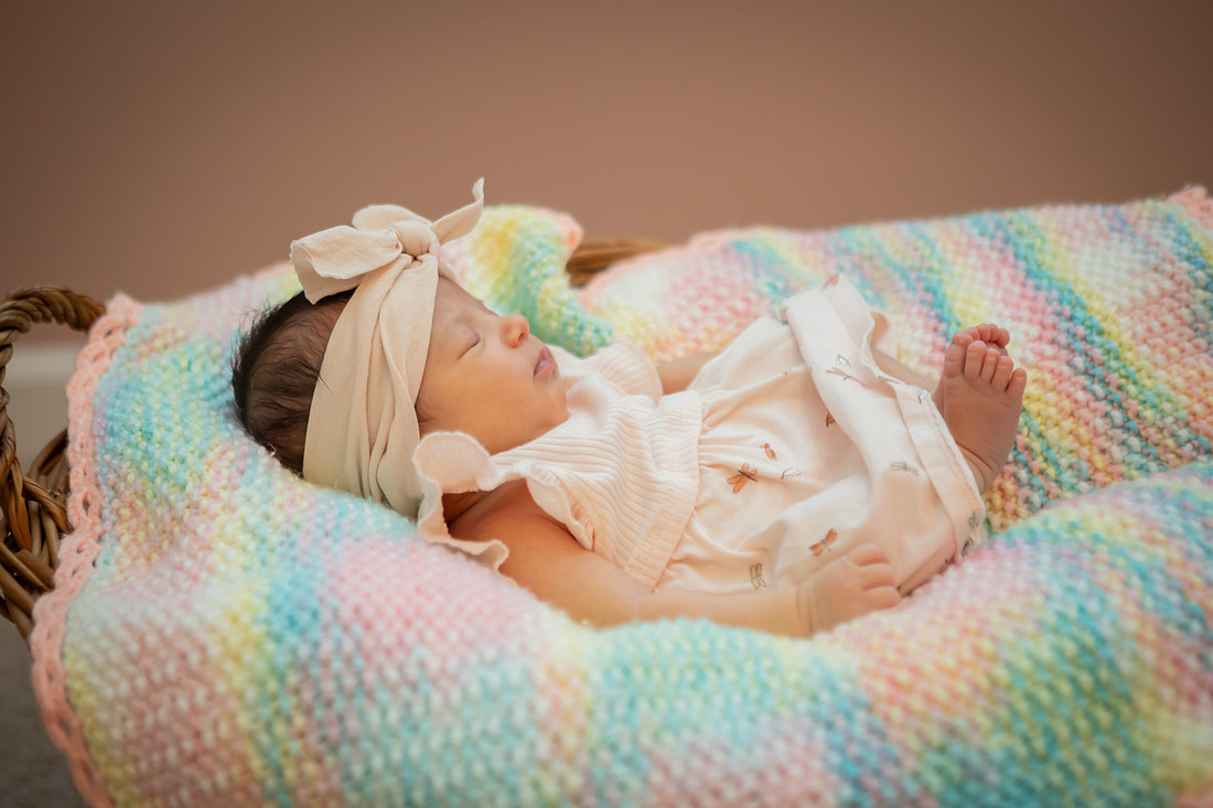 Cute Newborn Photo Session Baby Girl | Asheville Newborn Photographer