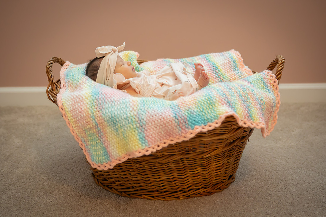 Cute Newborn Photo Session Baby Girl | Asheville Newborn Photographer