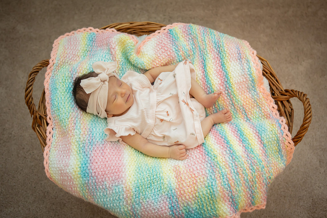 Cute Newborn Photo Session Baby Girl | Asheville Newborn Photographer
