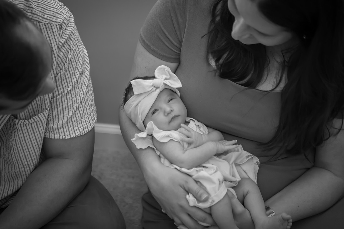 Cute Newborn Photo Session Baby Girl | Asheville Newborn Photographer