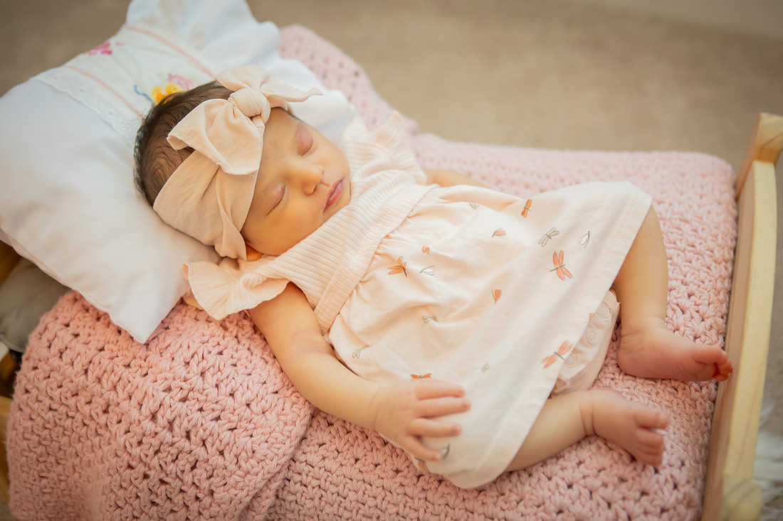 Cute Newborn Photo Session Baby Girl | Asheville Newborn Photographer