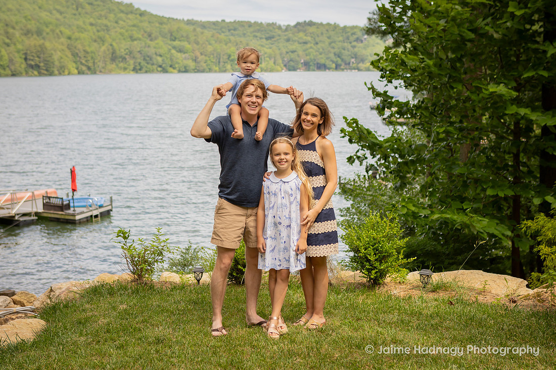 Outdoor Family Photos with Kids and Baby | Cashiers NC Photographer