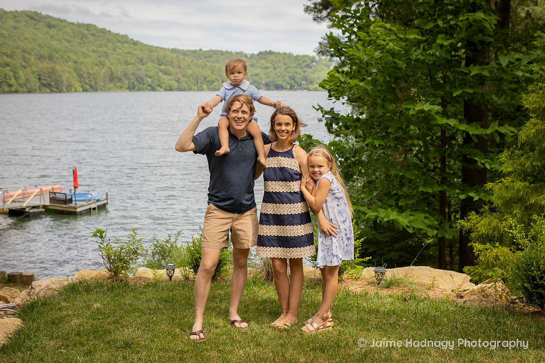 Outdoor Family Photos with Kids and Baby | Cashiers NC Photographer