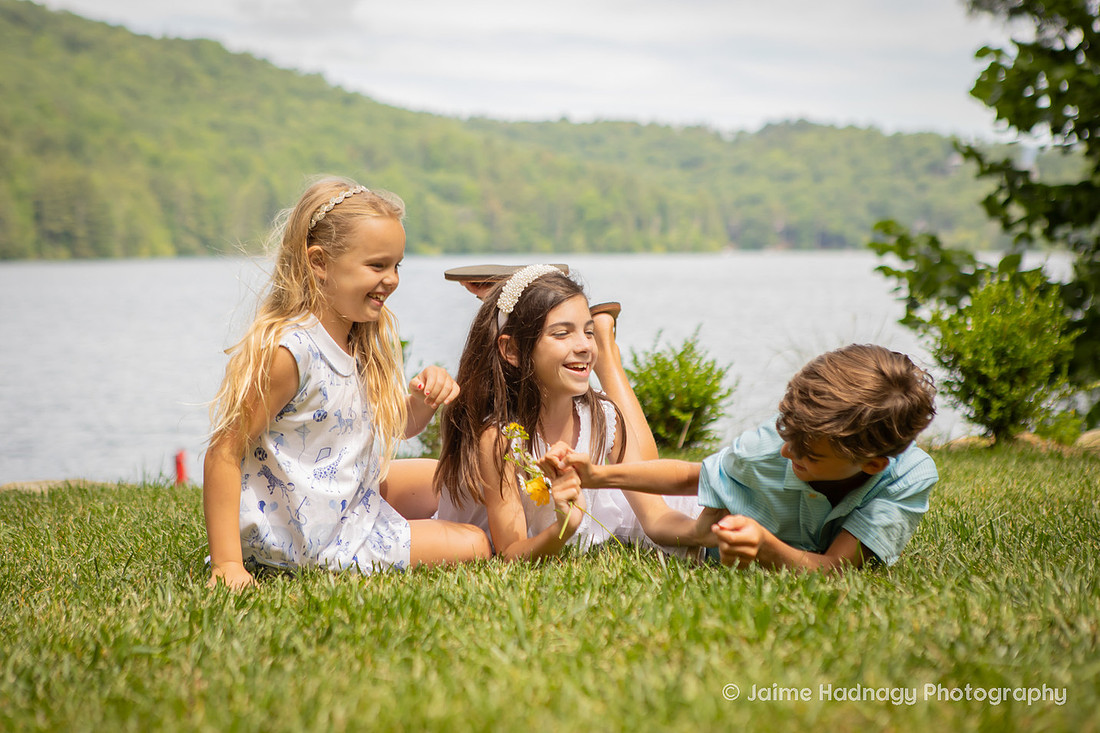 Outdoor Family Photos with Kids and Baby | Cashiers NC Photographer