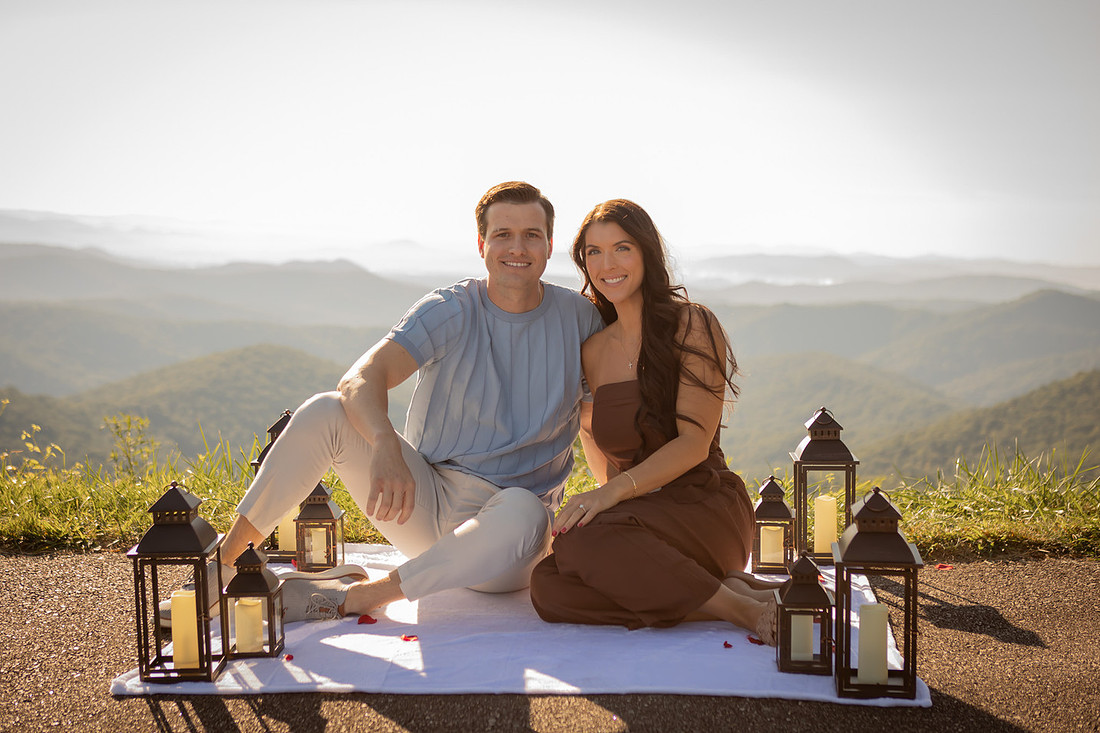 Engagement Photos in the Mountains near Asheville