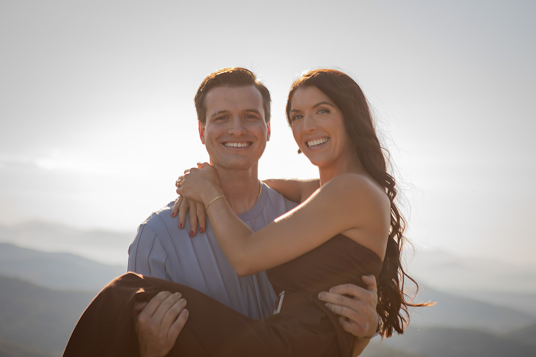 Engagement Photos in the Mountains near Asheville