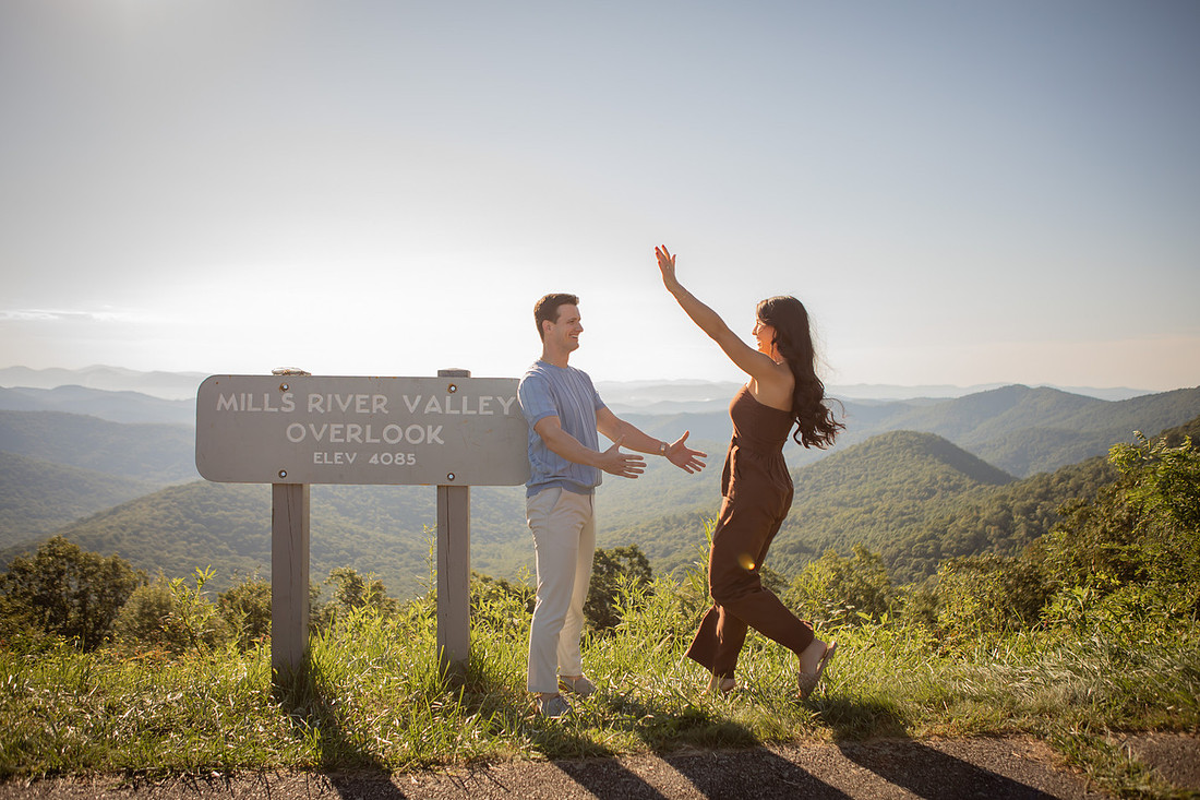Engagement Photos in the Mountains near Asheville