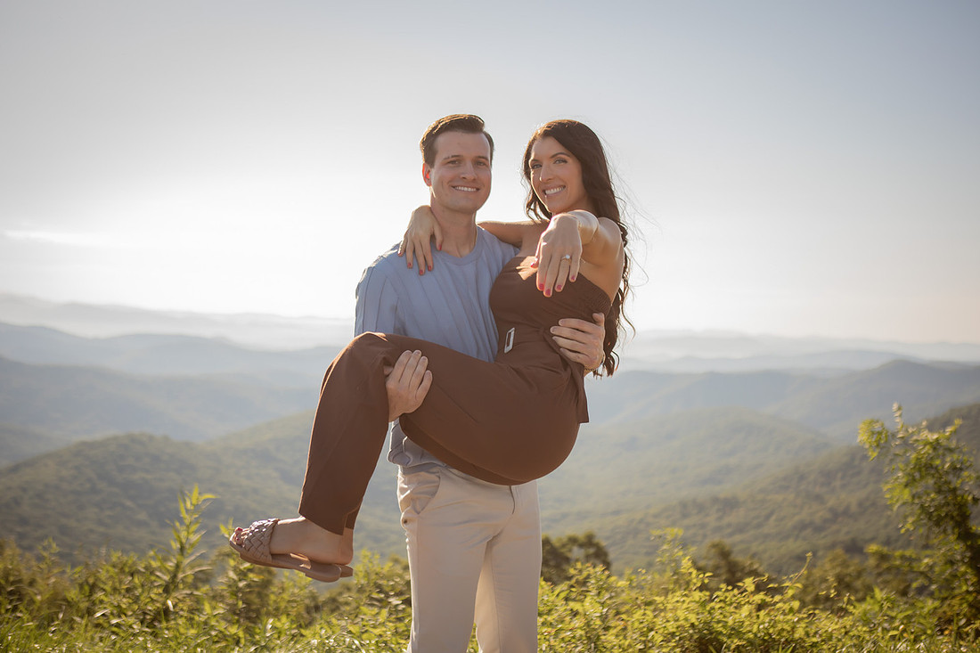 Engagement Photos in the Mountains near Asheville