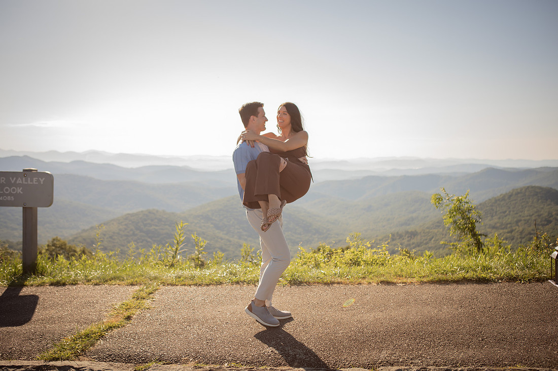 Engagement Photos in the Mountains near Asheville